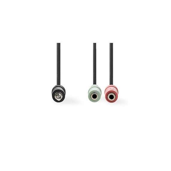 Nedis - 3,5mm jack han til hun X2 (stereo og mono)